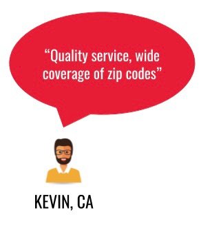 LocalXR has quality service and wide coverage of zip codes.